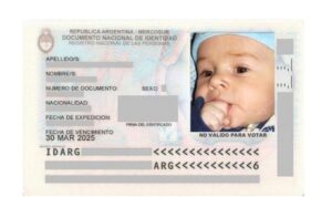 DNI bebé